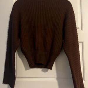 Forever 21 Brown Ribbed Sweater